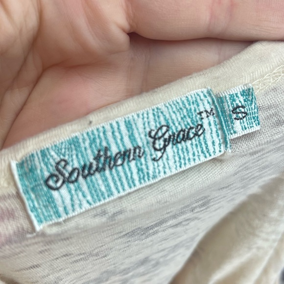 Southern Grace size small merry Christmas yall santa Tshirt - Picture 5 of 5